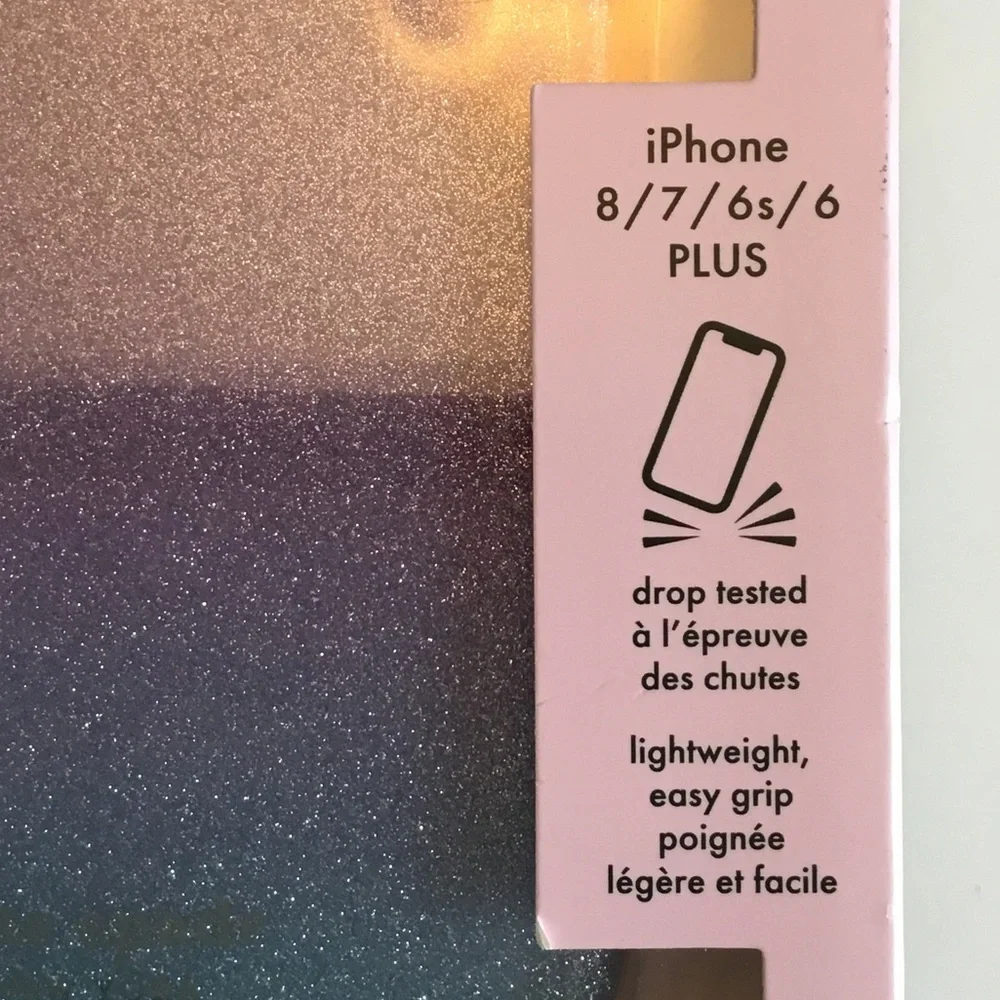 Kate Spade Pastel Glitter Multicolor iPhone Case for 8/7/6s/6 Plus Size